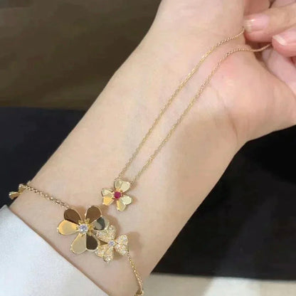 [OAK JURI]FRIVOLE GOLD FLOWER NECKLACE
