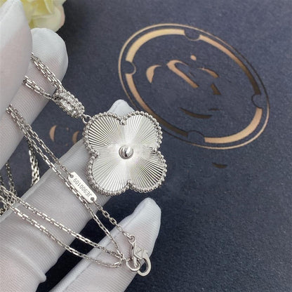 [OAK JURI]CLOVER 25MM SILVER BIG CLOVER NECKLACE