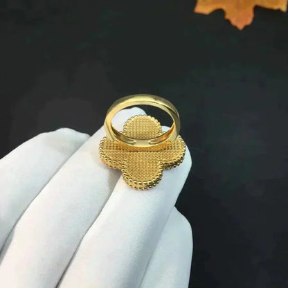 [OAK JURI]CLOVER MALACHITE RING
