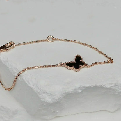 [OAK JURI]BUTTERFLY ONYX  BUTTERFLY BRACELET