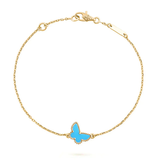 [OAK JURI]BUTTERFLY TURQUOISE BUTTERFLY BRACELET