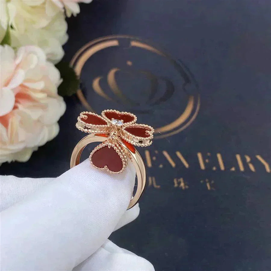 [OAK JURI]SWEET CLOVER CARNELIAN RING