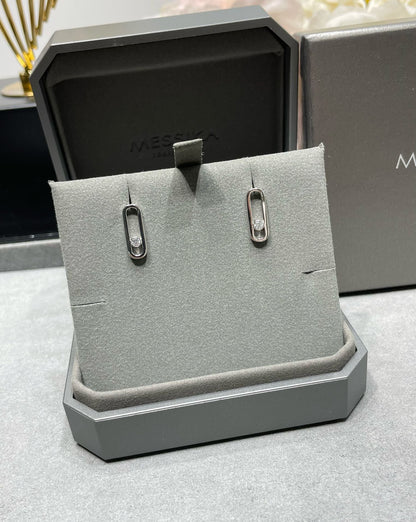 [OAK JURI]MOVE UNO SMALL 1 DIAMOND EARRINGS