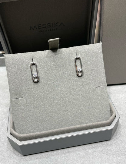 [OAK JURI]MOVE UNO SMALL 1 DIAMOND EARRINGS