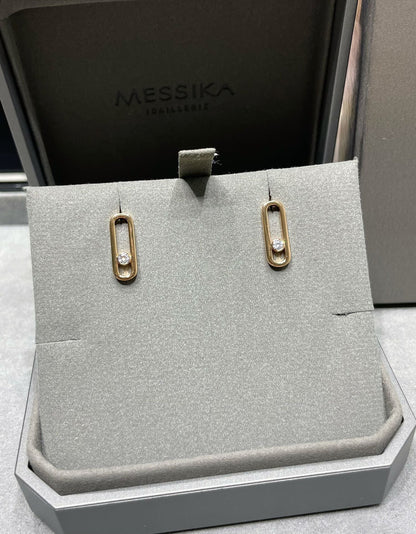[OAK JURI]MOVE UNO SMALL 1 DIAMOND EARRINGS