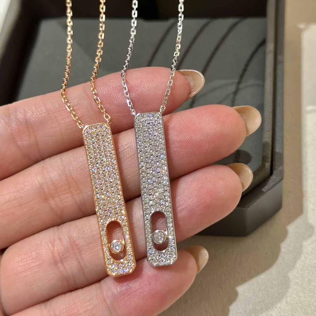 [OAK JURI]MY FIRST DIAMOND PAVED NECKLACE
