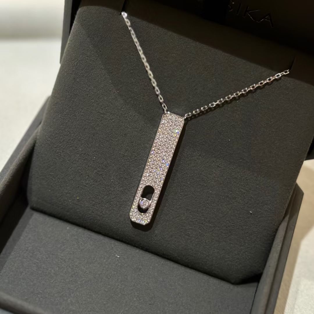 [OAK JURI]MY FIRST DIAMOND PAVED NECKLACE