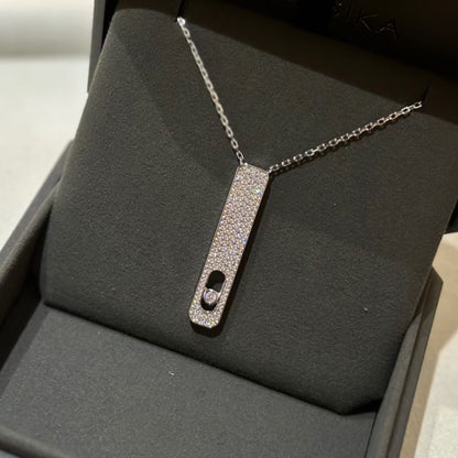 [OAK JURI]MY FIRST DIAMOND PAVED NECKLACE