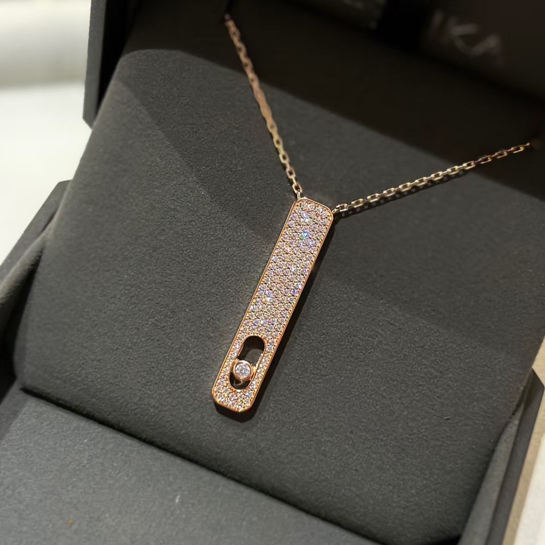 [OAK JURI]MY FIRST DIAMOND PAVED NECKLACE