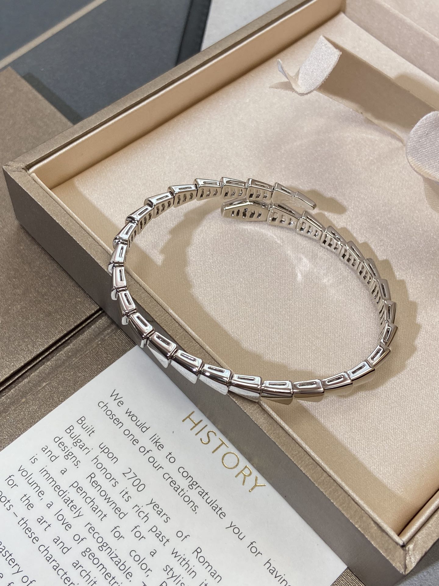 [OAK JURI]SERPENTI VIPER SILVER BRACELET