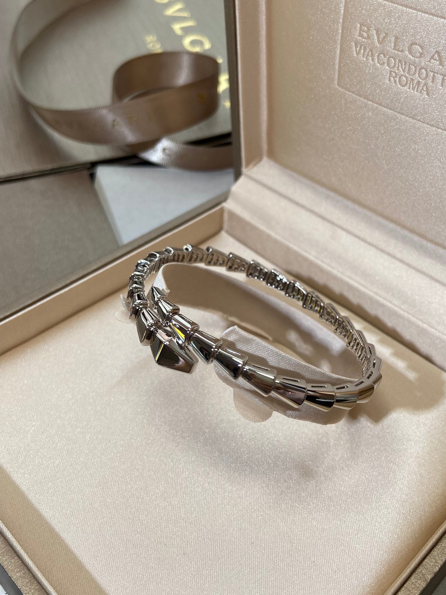 [OAK JURI]SERPENTI VIPER SILVER BRACELET