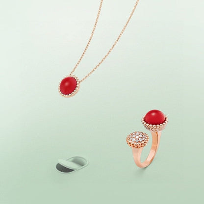 [OAK JURI]PERLEE COULEURS DIAMOND ROSE GOLD BETWEEN THE FINGER RING
