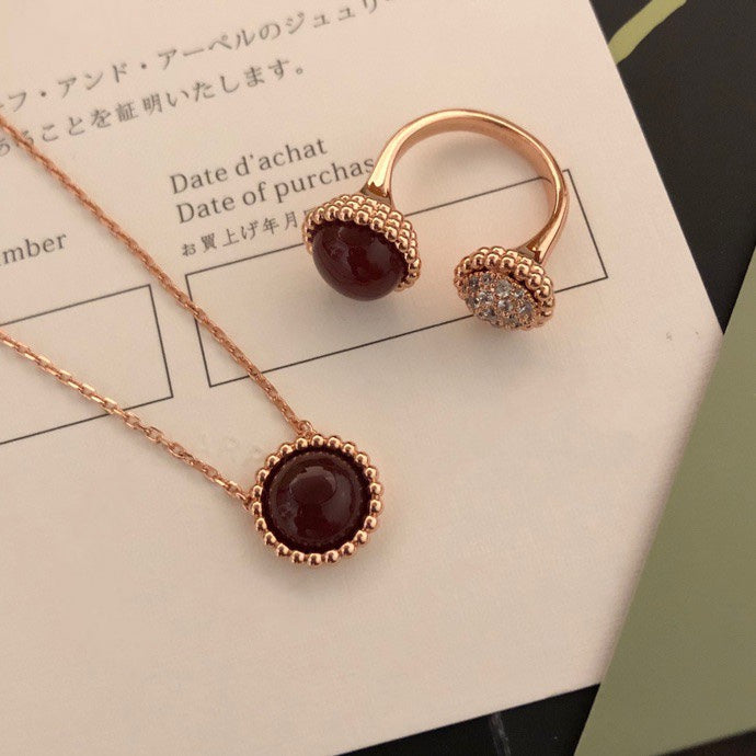 [OAK JURI]PERLEE COULEURS DIAMOND ROSE GOLD BETWEEN THE FINGER RING