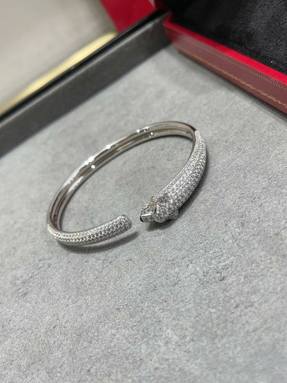 [OAK JURI]PANTHERE FULL DIAMOND OPEN BRACELET