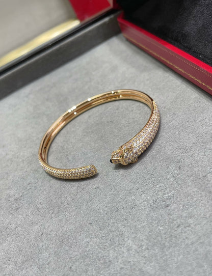 [OAK JURI]PANTHERE FULL DIAMOND OPEN BRACELET