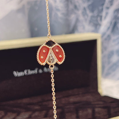 [OAK JURI]LUCKY SPRING 1 MOTIF PINK GOLD BRACELET