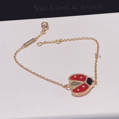 [OAK JURI]LUCKY SPRING 1 MOTIF PINK GOLD BRACELET