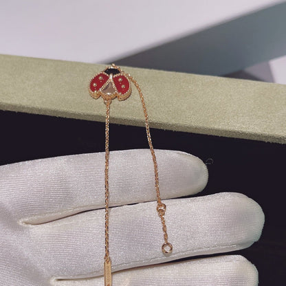 [OAK JURI]LUCKY SPRING 1 MOTIF PINK GOLD BRACELET