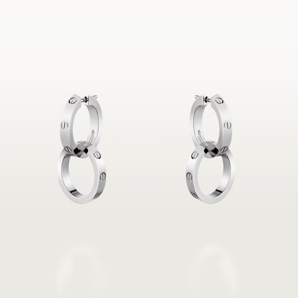 [OAK JURI]LOVE 3.3MM DANGLE EARRINGS