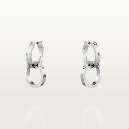 [OAK JURI]LOVE 3.3MM DANGLE EARRINGS