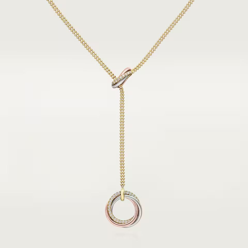 [OAK JURI]TRINITY DIAMONDS NECKLACE