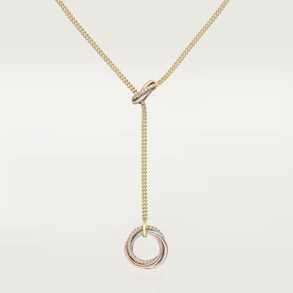 [OAK JURI]TRINITY DIAMONDS NECKLACE