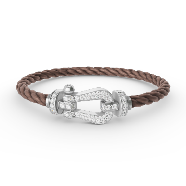 [OAK JURI]FORCE LARGE HORSESHOE FULL DIAMOND BRACELET SILVER