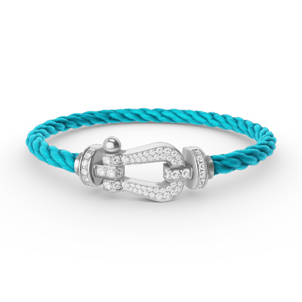 [OAK JURI]FORCE LARGE HORSESHOE FULL DIAMOND BRACELET SILVER