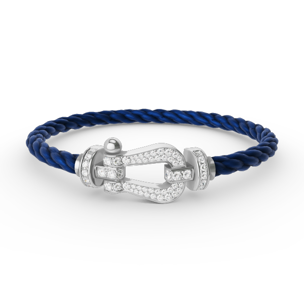 [OAK JURI]FORCE LARGE HORSESHOE FULL DIAMOND BRACELET SILVER
