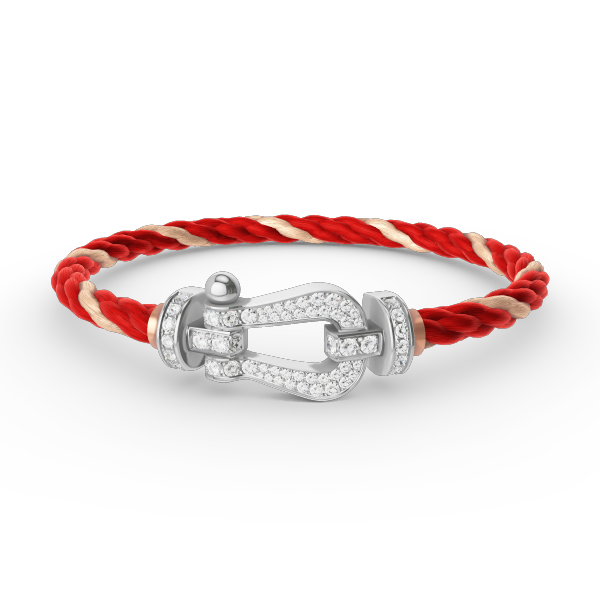 [OAK JURI]FORCE LARGE HORSESHOE FULL DIAMOND BRACELET SILVER