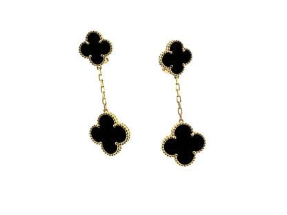 [OAK JURI]CLOVER 2 MOTIFS  EARRINGS (MULTIPLE CHOICESC