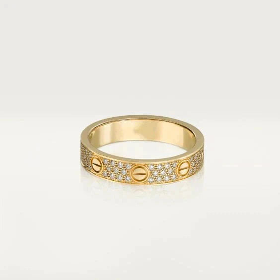[OAK JURI]LOVE RING 3.6MM DIAMOND PAVED