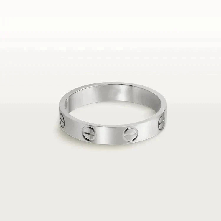 [OAK JURI]LOVE RING 4MM 1 DIAMOND SILVER