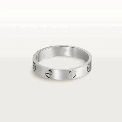 [OAK JURI]LOVE RING 4MM 1 DIAMOND SILVER
